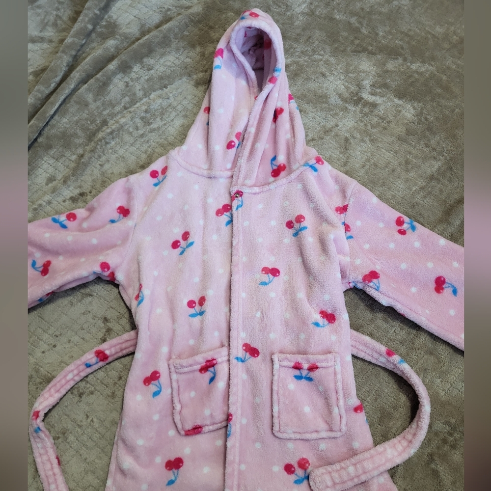 Soft Plush Hooded Robe Sleepwear for‎ Girls